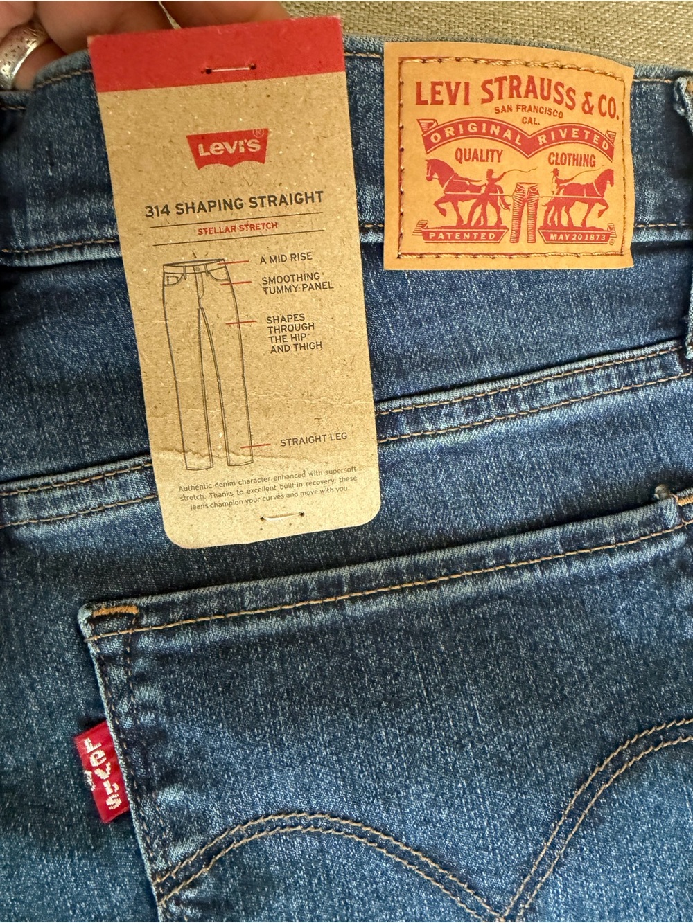 Levi's Women's Dark Blue Denim Jeans